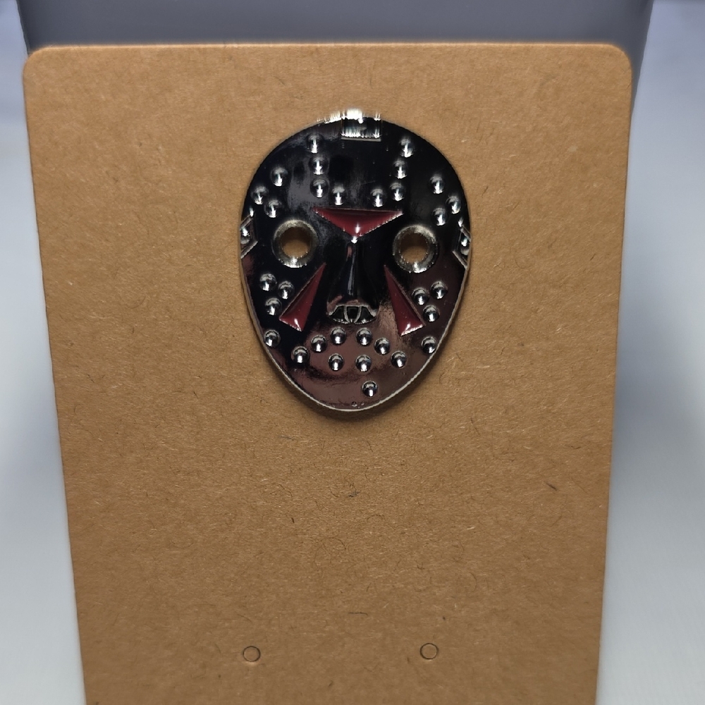 Hockey Mask Enamel Pin